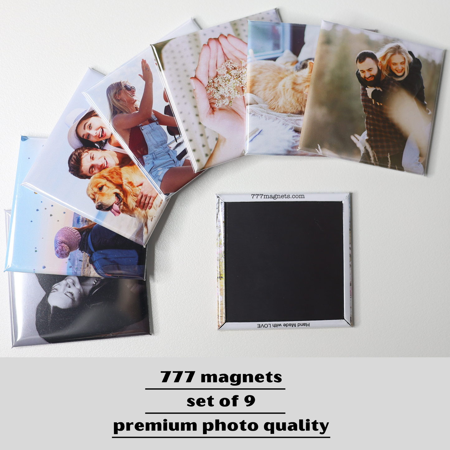 Custom photo Magnets - Set of 9 | Custom gift | Fridge magnets | Magnet set | Photo magnet | Mothers day gift